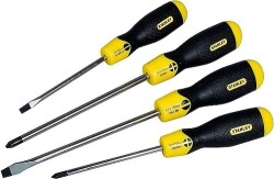 Stanley Screwdriver Set 4 Piece Cushion Grip - Stanley