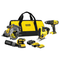 Stanley SFMCK412MDS 20V Ahşap İşleri 4'lü Set - Stanley