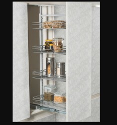 Starax 1121 Teleskoik Kiler Yükseklik 1250 x 1400mm Krom - Starax