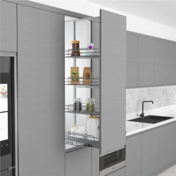 Starax 1148 Teleskoik Kiler Yükseklik 1850 x 2000mm Krom - Starax