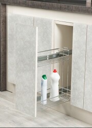 Starax 2215 Chrome Under Counter Detergent Dispenser with Side Rails - Starax