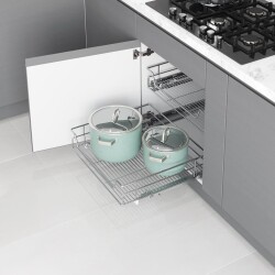 Starax 2333 Antrasit Çift Açılım Gizli Tandem Çekmece U.Box - Starax