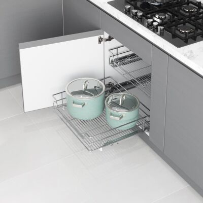 Starax 2333 Antrasit Çift Açılım Gizli Tandem Çekmece U.Box - 1