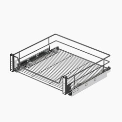 Starax 2348 Anthracite Drawer Basket Double Extension - Starax