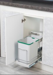 Starax 2391 Grey Telescopic Rail Waste Bin - Starax