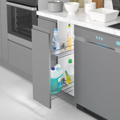 Starax 2423 Chrome Under Counter Detergent Dispenser Single Opening - 1