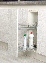 Starax 2441 Chrome Under Counter Detergent Dispenser Double Opening Left - Starax