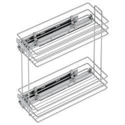 Starax 2443 Unique Slim Slim Detergent Dispenser with Hidden Rail (Double Opening) - Starax