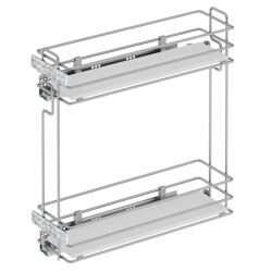Starax 2491 Tezgah Altı Deterjanlık Çift Açılım Sol 16 cm - 1
