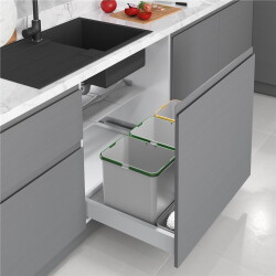 Starax 2556 Çekmece İçi Çöp Kovası 80 cm 48+3 Lt Otomatik - 1