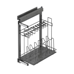 Starax 2882 Anthracite Pan Holder with Side Tandem Rail - Starax