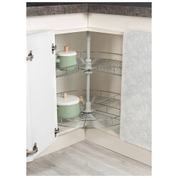 Starax 3020 Chrome Swivel Basket Set - 2
