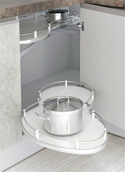Starax 3105 Chromed Blind Corner Swivel Table Non-Slip Base - Starax