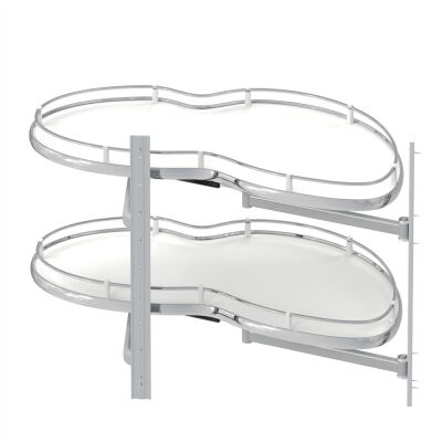 Starax 3113 Köşe Döner Tabla Mekanizma Sol 50cm Krom - 2