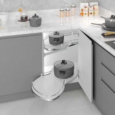 Starax 3114 Krom Kör Köşe Döner Tablalı Körköşe - 2