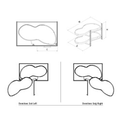 Starax 3124 Turntable Blind Corner Mechanism - 2