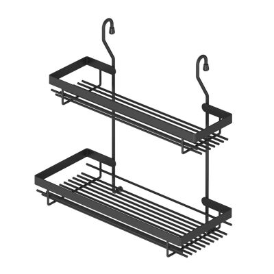 Starax 4007 Anthracite Classic Spice Rack with Large Shelf - 1