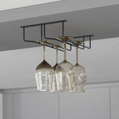 Starax 4042 Kadeh Askısı 1 Bölmeli Antrasit 50cm - 1