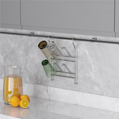 Starax 4601 Chrome Hanging Cup Holder - 2