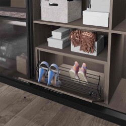 Starax 6144 Door Mounted Shoe Rack with Two Shelves 90 CM - Starax