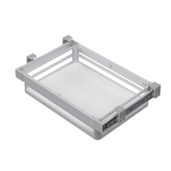 Starax 6228 Teleskopik Raylı Alüminyum Çekmece 90cm Gri - Starax