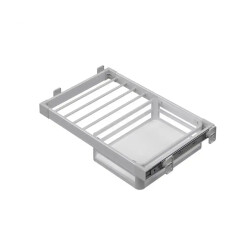 Starax 6243 Grey Trouser Rack Side Mounted Telescopic Drawer 90cm - Starax