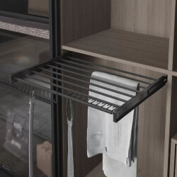 Starax 6301 Plastic Covered Telescopic Rail Trouser Holder - 2