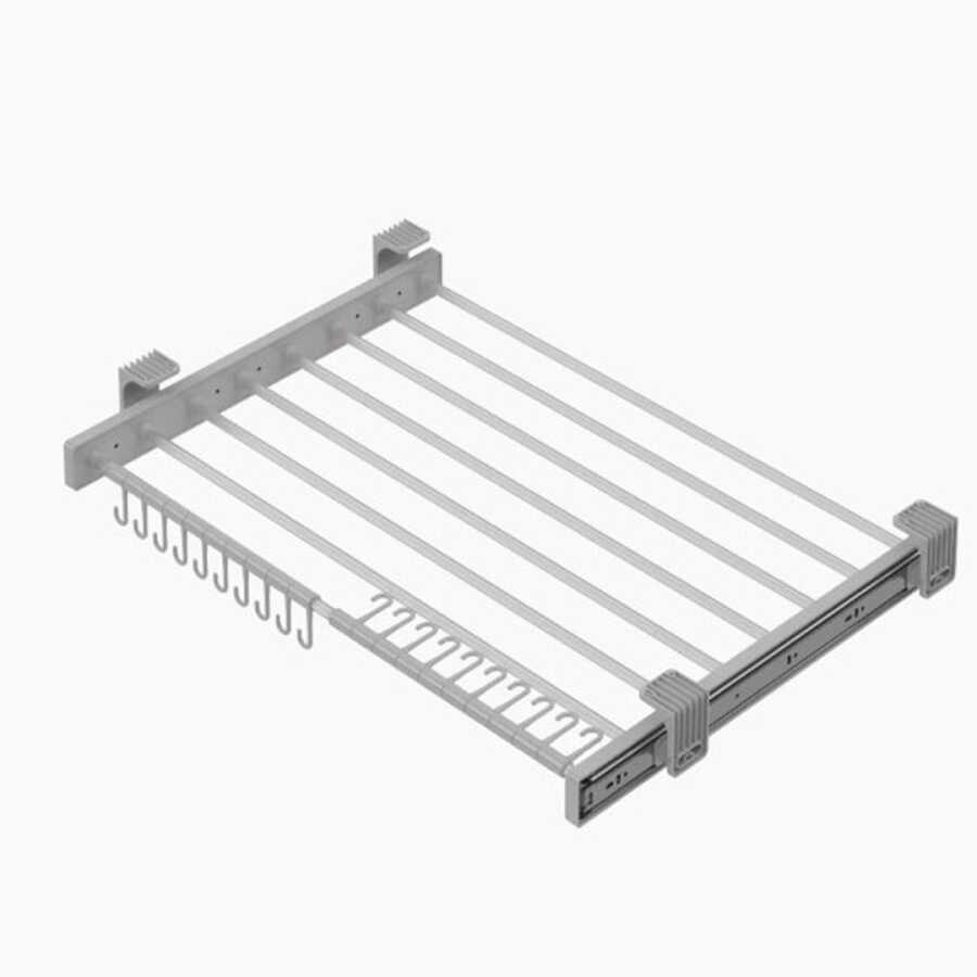 Starax 6306 Plastik Teleskopik Raylı Pantolonluk 70cm Gri