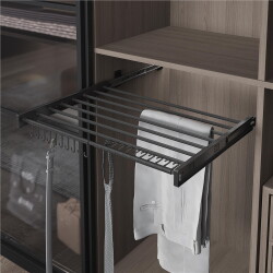 Starax 6307 Grey Trouser Holder Plastic Telescopic Rail - Starax