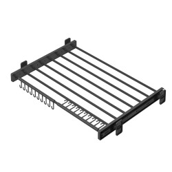 Starax 6307 Grey Trouser Holder Plastic Telescopic Rail - 2