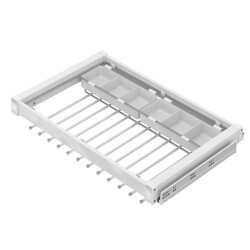 Starax 6712 Fonksiyonel Pantolon Askısı 70cm Beyaz - Starax