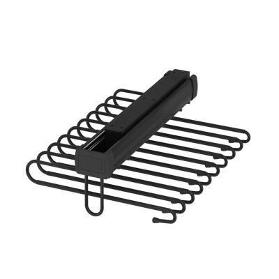 Starax 6722 Anthracite Trouser Coat Hanger Aluminum - 1