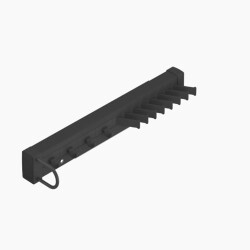 Starax 6729 Tie and Belt Holder Anthracite Aluminium - Starax