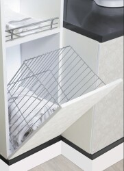 Starax 8013 Lid Mounted Laundry Basket Chrome - Starax