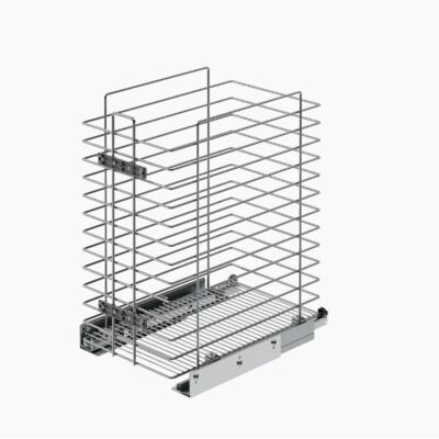 Starax 8053 Gizli Raylı Çamaşır Sepeti 40cm Krom - 1