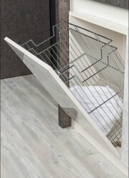 Starax 8114 Askılı Çamaşır Sepeti 45cm Krom - Starax