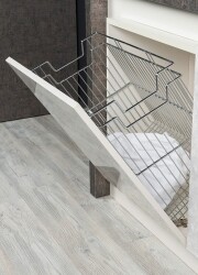 Starax 8115 Askılı Çamaşır Sepeti 50cm Krom - Starax