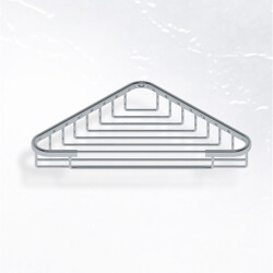 Starax 8852 Chrome Sponge Holder Single Open Corner - Starax