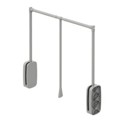 Starax Wardrobe Lift 12 Kg Load Capacity Grey 60-85 cm - 3