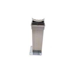 Sym Aluminium Leg Square 40X40 15Cm Inox - Sym