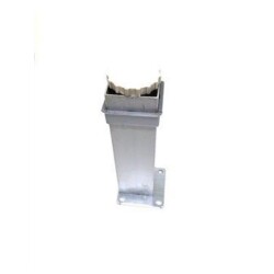 Sym Aluminium Leg Square 40X40 15Cm Matte Chrome - Sym