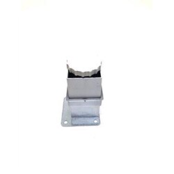 Sym Aluminium Leg Square 40X40 8Cm Matte Chrome - Sym