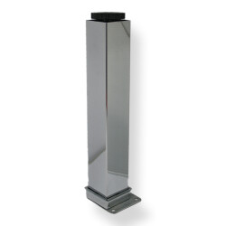 Sym Aluminum Leg Square 40X40 25Cm Chrome - Sym