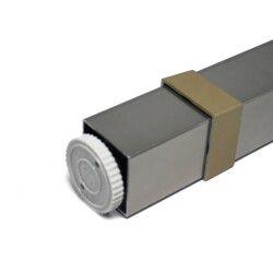 Sym Aluminum Leg Square 40X40 25Cm Inox - 2