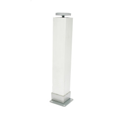 Sym Aluminum Leg Square 40X40 25Cm Matte Chrome - Sym