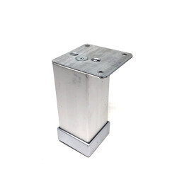 Sym Kare Alüminyum Ayak 40x40 Mat Krom 10cm - Sym