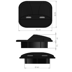 Sym Dual USB Charger - 4