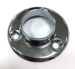 Sym Flanges Round Pipe Screwless Chrome - Sym