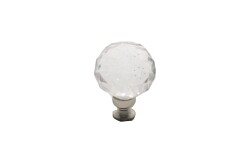 Sym Glass Handle 30Mm Sphere Chrome Transparent - Sym