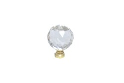 Sym Glass Handle 30Mm Sphere Gold Transparent - Sym
